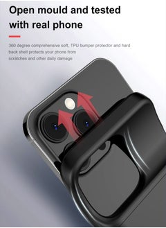 GULFLINK Wireless Protective Charging Case Cover For iphone 14 Pro 4800mah Black  - Image 3