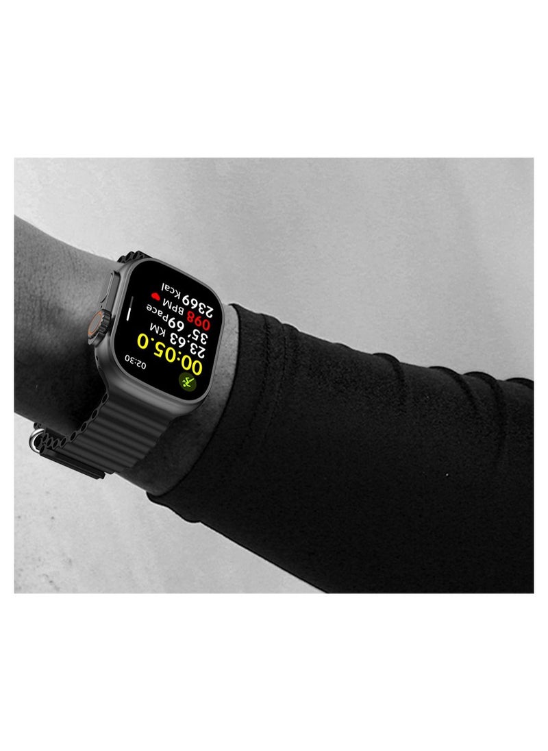 Levore  Full Screen Touch Sensor Built-In Stereo Speaker  Heart Rate Detection Blood Pressure and Sleep Monitoring  Black