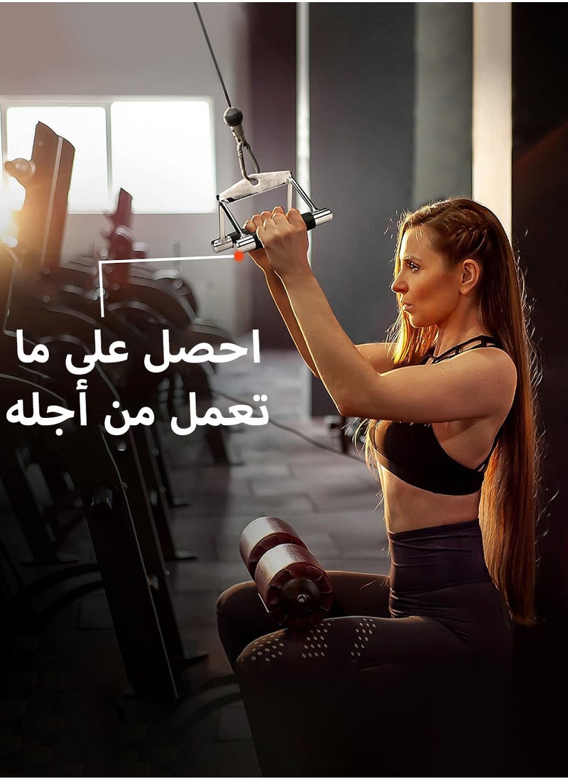 ليوكور معدات تدريب القوة، ملحق سحب العضلة ثلاثية الرؤوس، ملحقات آلة الكابلات لصالة الألعاب الرياضية المنزلية، ملحق سحب العضلة الظهرية العريضة، اللياقة البدنية  - Image 5