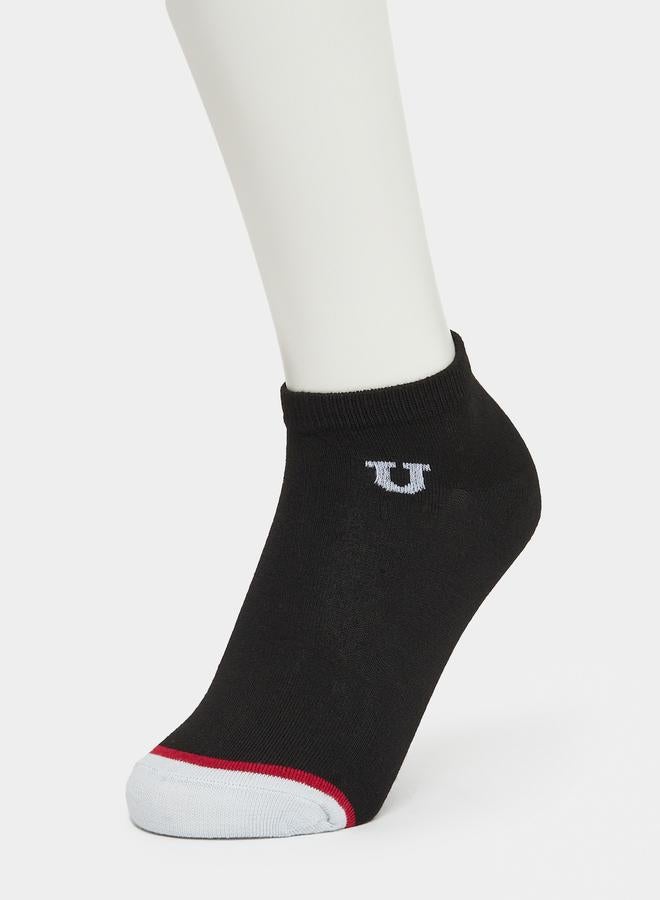Styli Pack of 5 - Contrast Detail Ankle Socks - Image 2