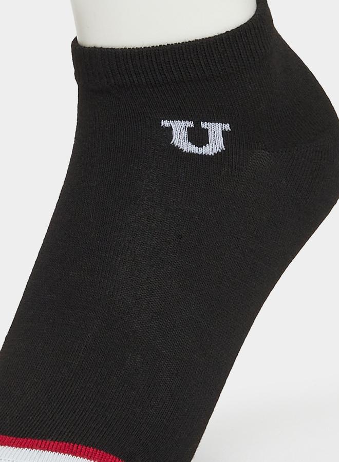 Styli Pack of 5 - Contrast Detail Ankle Socks - Image 3
