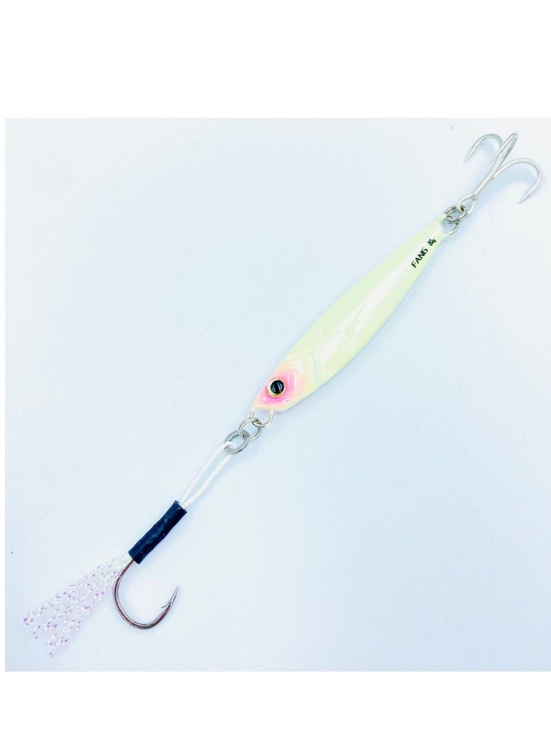 oakura Full Luminous Fang Jig Of Weight 20G And 10 Mesmerizing Colors Light Weight Equipment For Epic Fishing Adventures  - Image 1