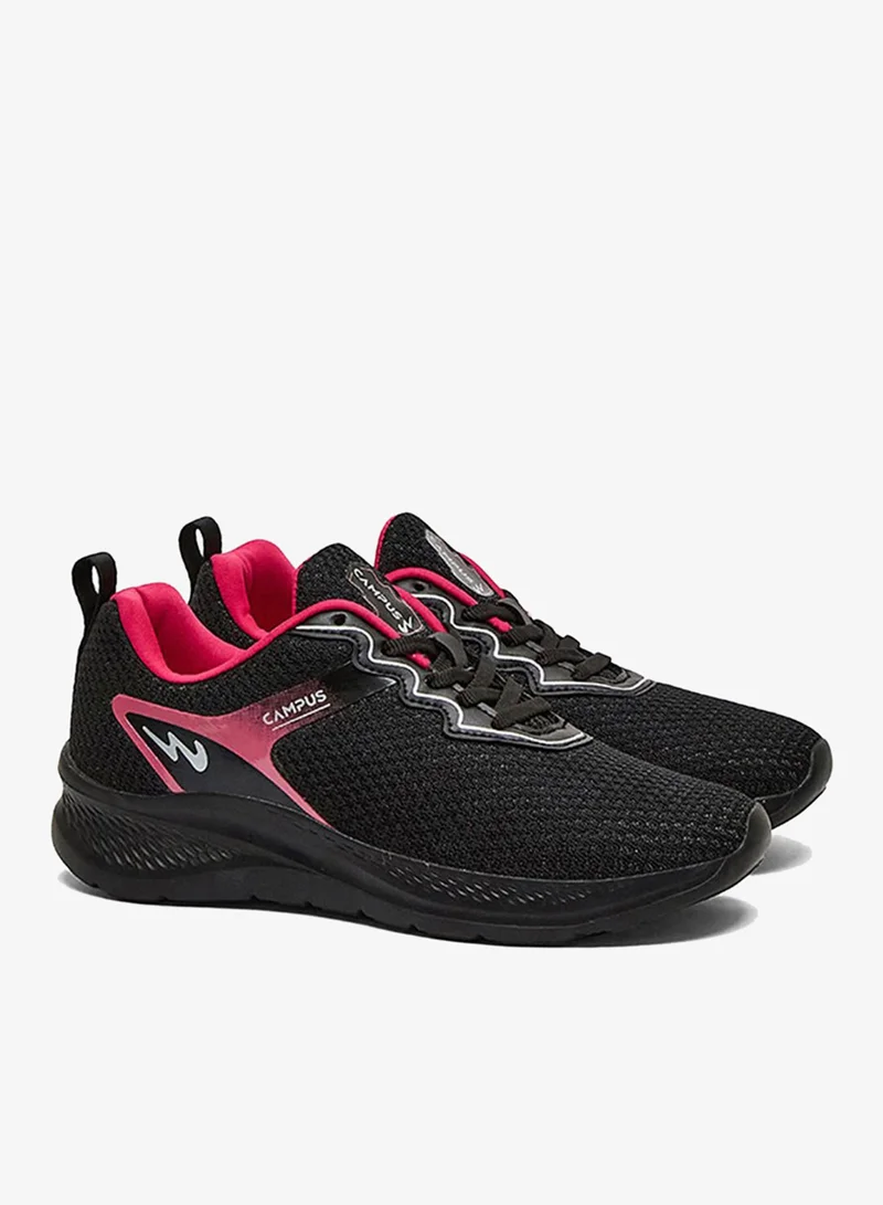 Campus  Women Rosa Advance Memory Foam Lace-Up Running Shoes-Black for Women | Best Price UAE
