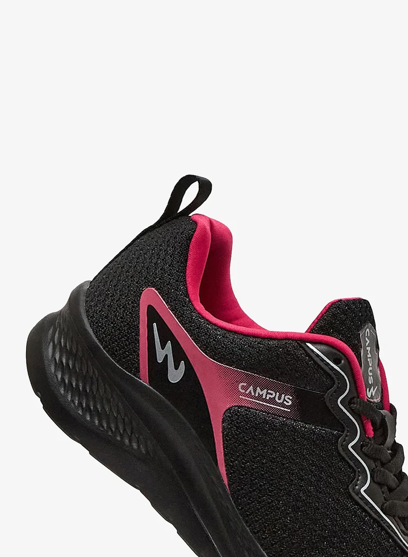 Campus  Women Rosa Advance Memory Foam Lace-Up Running Shoes-Black for Women | Best Price UAE