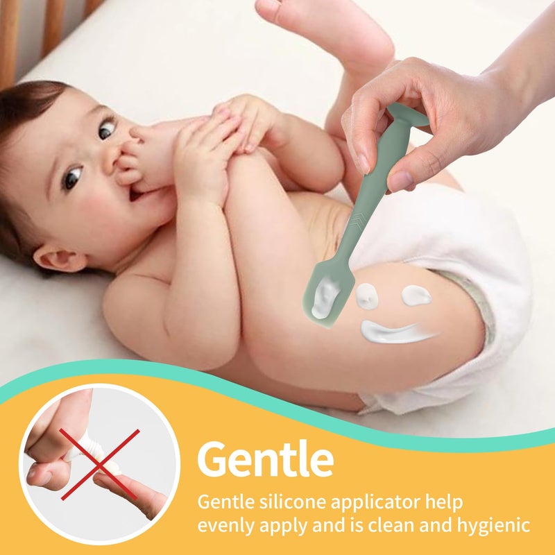 Soskygelo Baby Diaper Cream Spatula  4Pack Silicone Butt Spatula Baby Paste Diaper Cream Applicator For Newborn Babies - Image 2