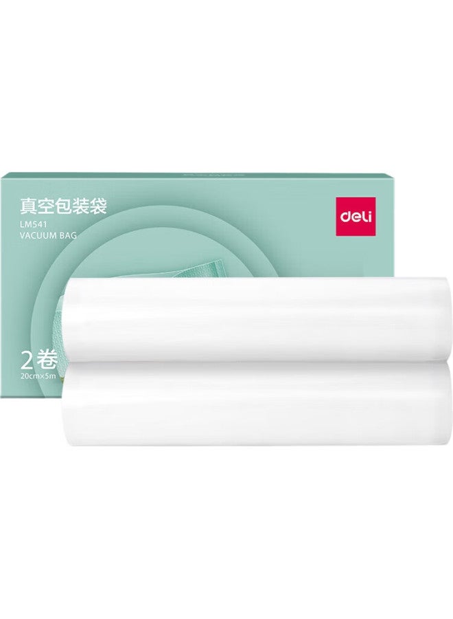 Deli Vacuum Sealer Machine For Home And Commercial Use, Food Vacuum Packaging Sealing Bags, Safe Food-Grade Material, 20Cm*5M/2 Rolls Lm541 - Image 3