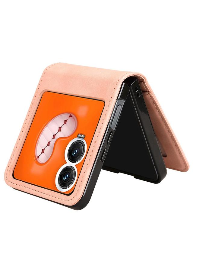 S-TOP Case For Infinix Zero Flip Skin-feeling Half-split Card Slot Folding Phone Case - Image 5