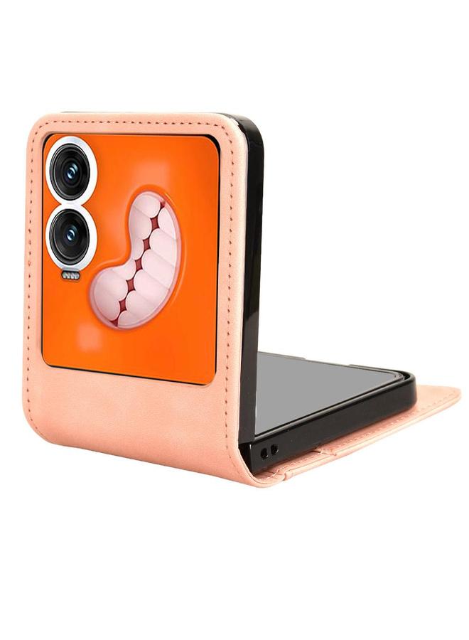 S-TOP Case For Infinix Zero Flip Skin-feeling Half-split Card Slot Folding Phone Case - Image 4