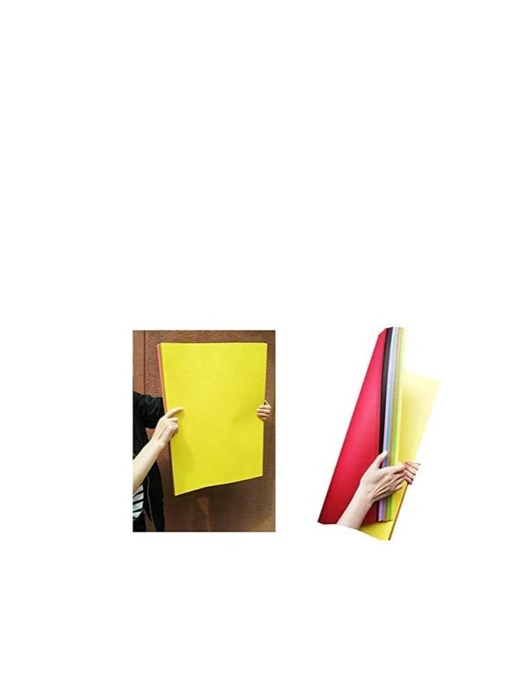 Flamingo Printing Papers for Arts and Crafts Projects (10 Sheets, A4, Rainbow COLOR ) Big and Thick Craft paper for Drawing, Painting, Art, DIY(multi-colors 80 gram) - Image 2