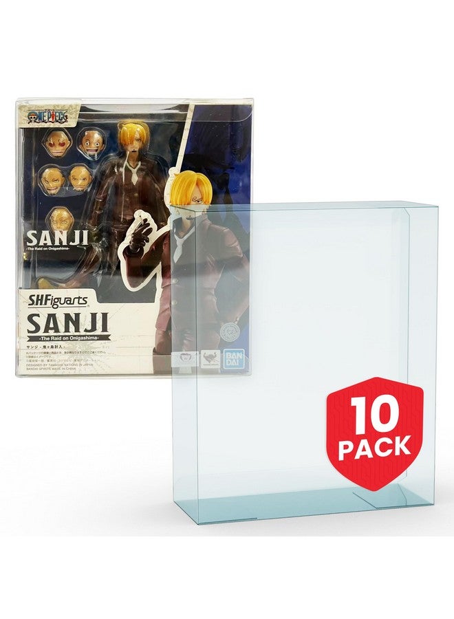 EVORETRO Sh Figuarts Sanji Pet Storage Case Protector Pack Of 10 - 0.40Mm Thick Crystal-Clear Display, Archival Grade Durable Impact-Resistant Action Figure Display Case - Image 1