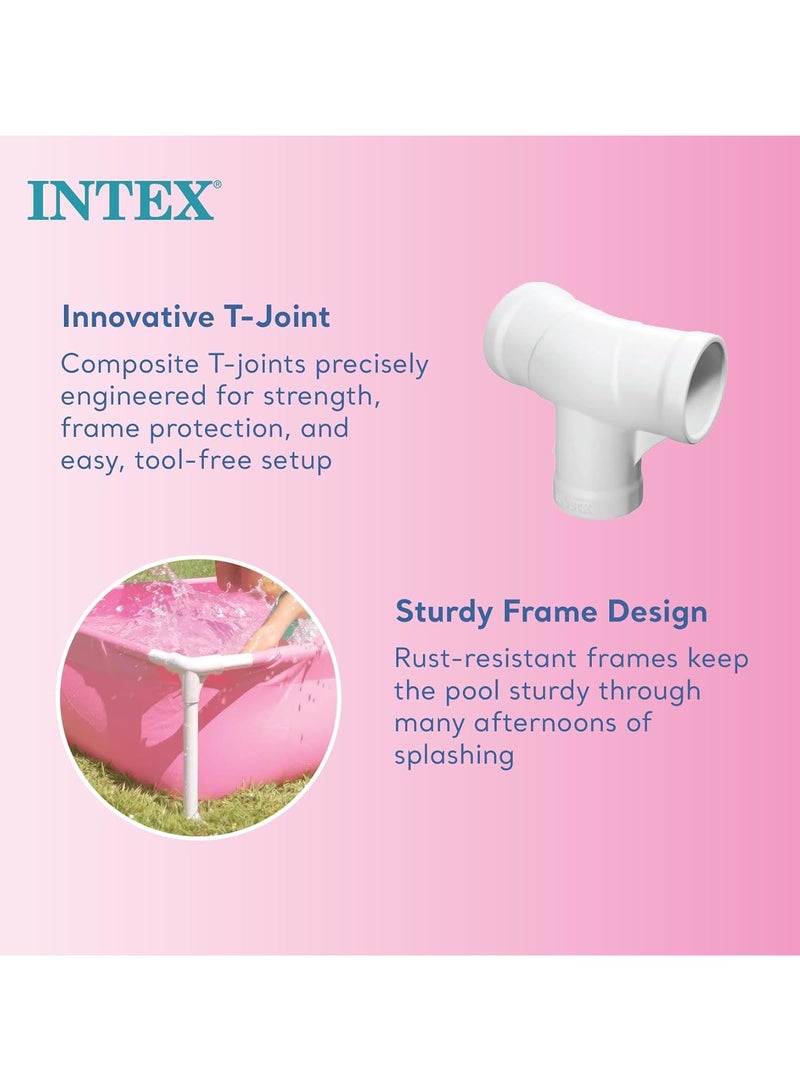 انتكس 4 قدم × 4 قدم × 12 انش، اطار صغير فوق الارض في الفناء الخلفي مع سدادة تصريف ورقعة اصلاح - Image 3