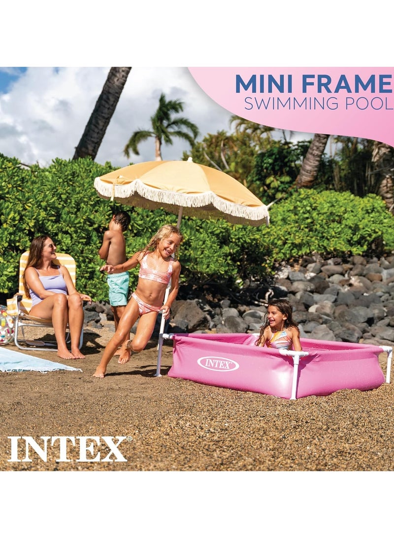 انتكس 4 قدم × 4 قدم × 12 انش، اطار صغير فوق الارض في الفناء الخلفي مع سدادة تصريف ورقعة اصلاح - Image 5