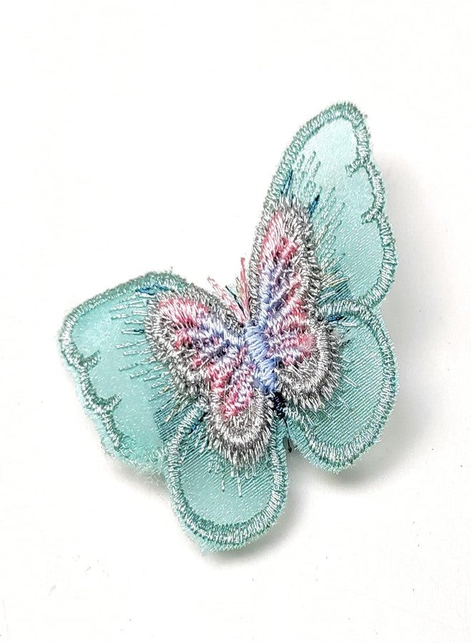 FASH Girlyz Attire Butterfly Clips 3D Colorful Mesh Butterfly Hair Clips Baby Hair Clips Barrette For Kids Women And Girl (Color May Vary) (Pack Of 2), Multicolor - Image 3