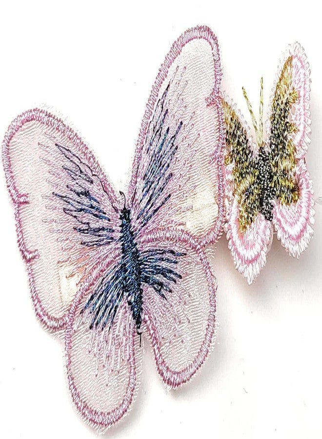 FASH Girlyz Attire Butterfly Clips 3D Colorful Mesh Butterfly Hair Clips Baby Hair Clips Barrette For Kids Women And Girl (Color May Vary) (Pack Of 2), Multicolor - Image 4