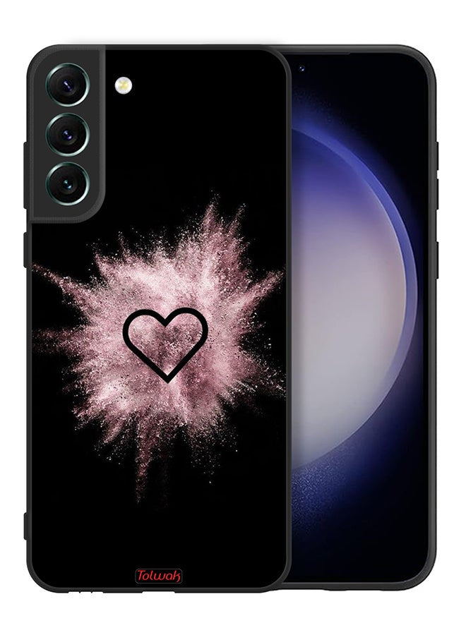 Tolwak Samsung Galaxy S21 5G Protective Case Cover Heart On Glitters - Image 2