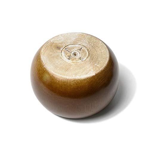 Metany Pack Of 4 Walnut Furniture Legs Round Bun Feet 2"" Tall Wood Sofa Legs Replacement Legs For Cabinet Couch Chair Dresser - Image 4