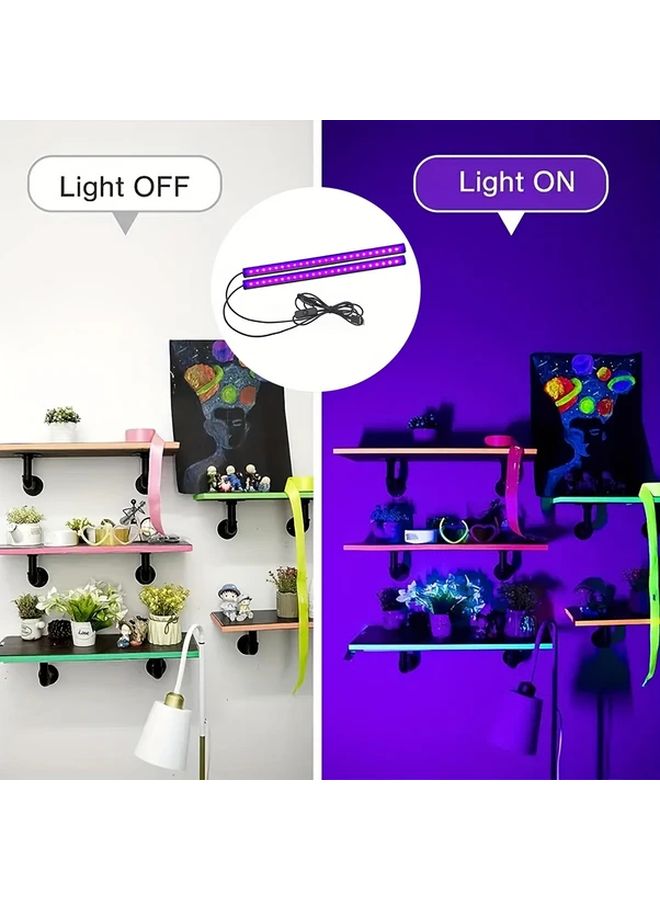 4 Pcs USB Powered UV Black Light LED Strips 1 Meter Aluminum Alloy 5V - Image 5