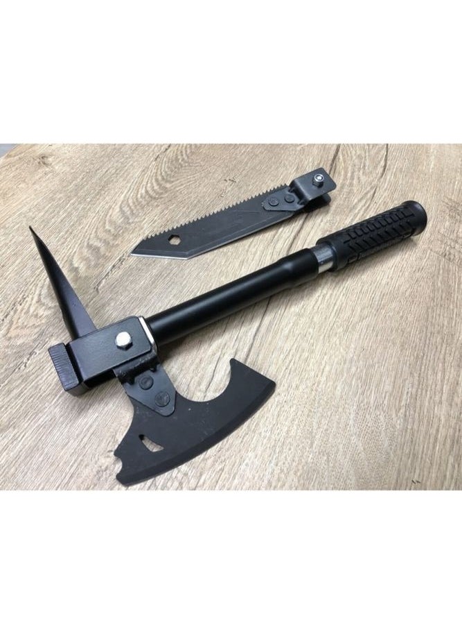 Axe Tools Ax Tools Multifunctional Foldable Quality Stainless Steel Knife Saw Hoe Ax Hammer Set  - Image 5