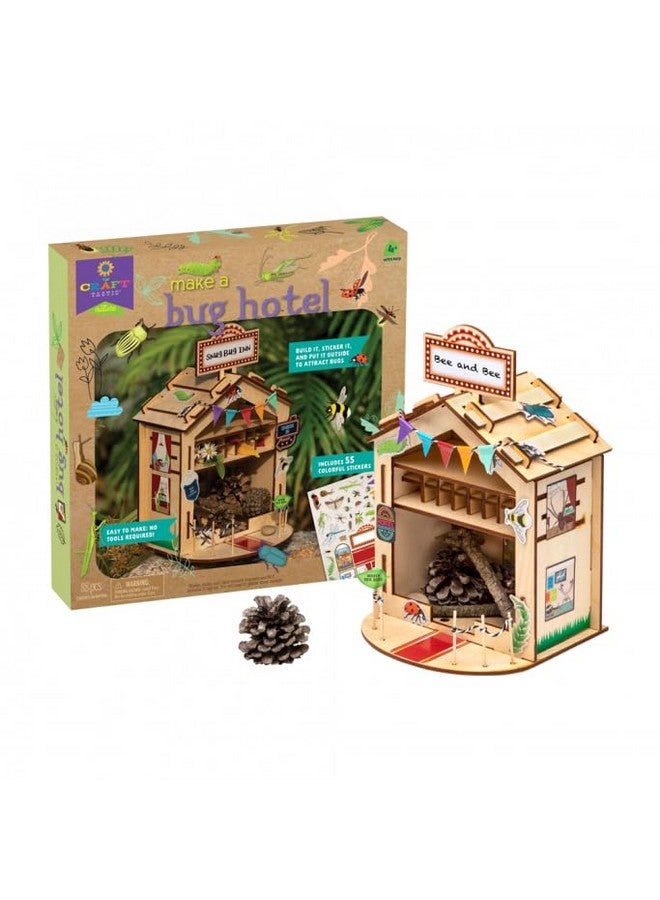 PlayMonster Craft-Tastic - Make A Bug Hotel - DIY Nature Craft Kit - No Tools Needed - Decorate Your Hotel with Stickers - Ages 4+ with Help - Image 3