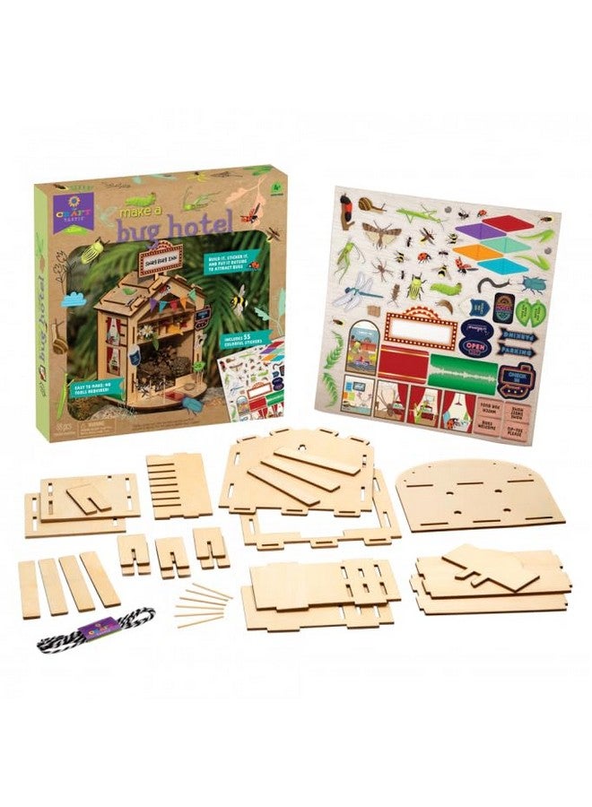 PlayMonster Craft-Tastic - Make A Bug Hotel - DIY Nature Craft Kit - No Tools Needed - Decorate Your Hotel with Stickers - Ages 4+ with Help - Image 2
