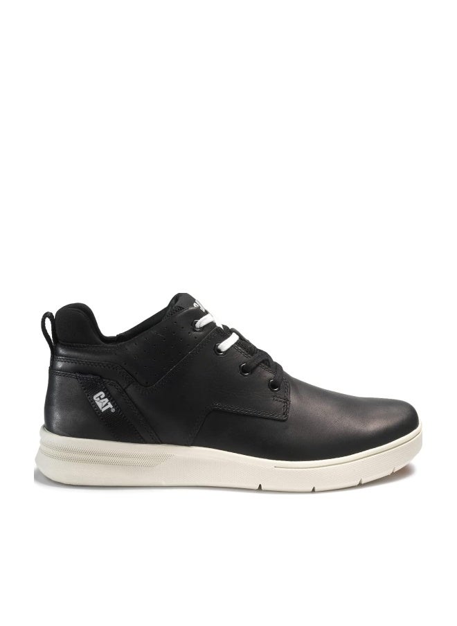CATERPILLAR Men's Black Leather Lace-Up Shoes - Image 1