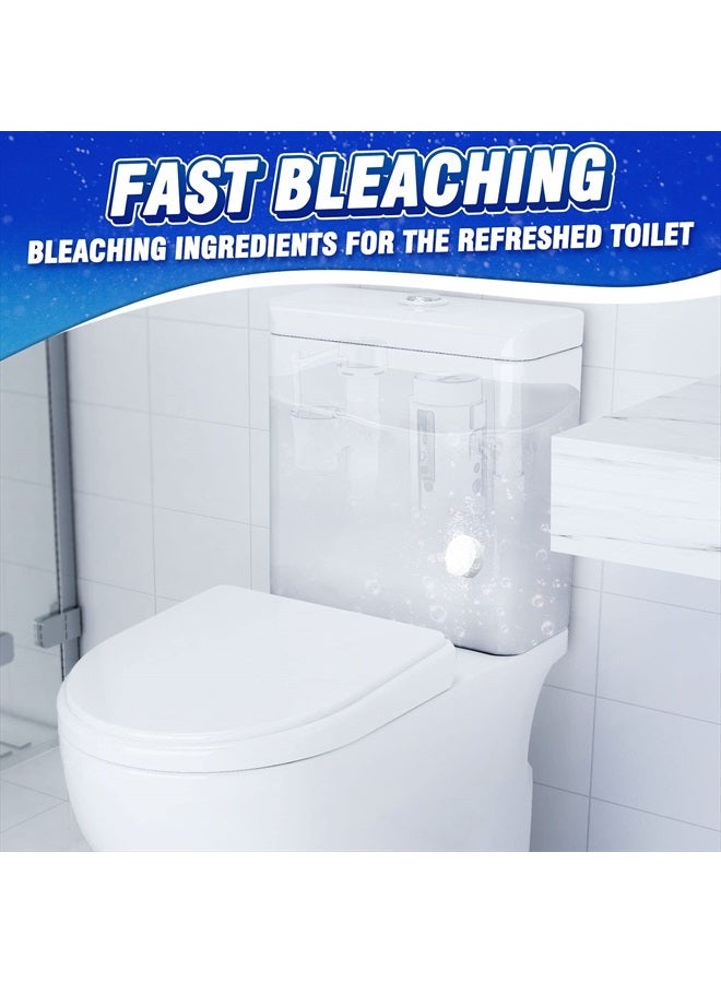 Vacplus منظفات وعاء المرحاض - 50 عبوة، أقراص منظف وعاء المرحاض الأوتوماتيكية لإزالة الروائح الكريهة والتخلص من الترسبات، أقراص مبيضة تدوم طويلاً لخزان المرحاض ضد البقع الصعبة - Image 2