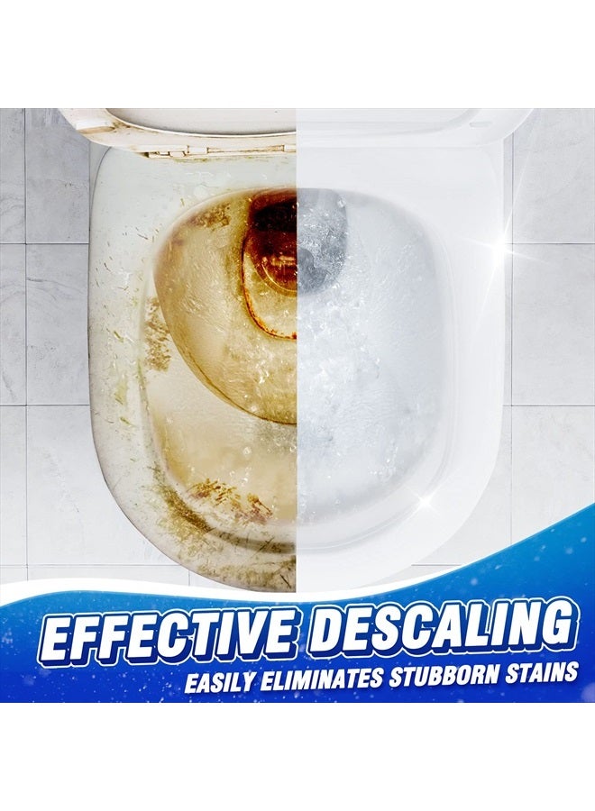 Vacplus منظفات وعاء المرحاض - 50 عبوة، أقراص منظف وعاء المرحاض الأوتوماتيكية لإزالة الروائح الكريهة والتخلص من الترسبات، أقراص مبيضة تدوم طويلاً لخزان المرحاض ضد البقع الصعبة - Image 4