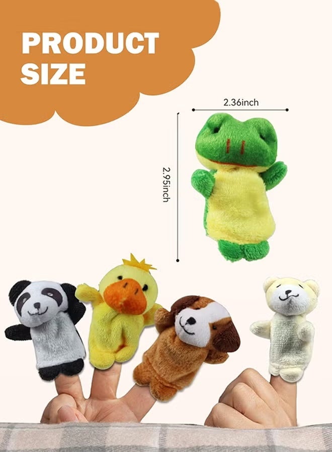 10 PCS Finger Puppets for Kids Toddlers Ages 1-3 3-5 4-8, Mini Plush Animals Baby Finger Puppet Toys, Show Theater Props, Small Prize Box and Bulk Party Favors for Kids, Toddlers - Image 2
