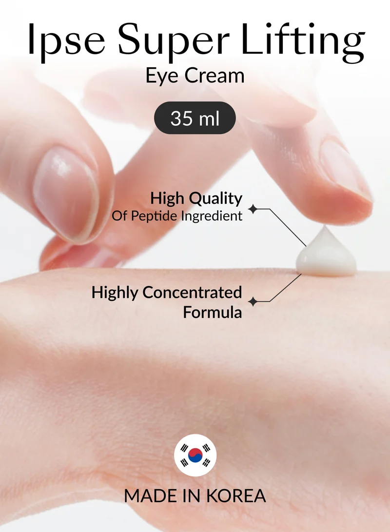 Ipse IPSE Super LIfting Eye Cream - Hydrating Eye Skin Care, K Beauty Anti-Aging & Anti-Wrinkle Eye Treatment, Moisturising, Hydrating Eye Care, Dark Spot Removing, for All Skin Types, 35 ml