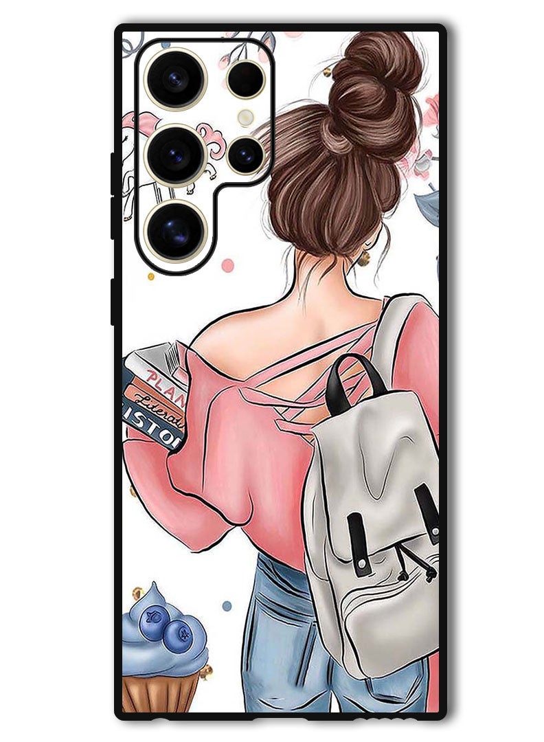 Theodor Protective Case Anti Scratch Shock Proof Bumper Cover For Samsung Galaxy S24 Ultra School Girl - Image 1