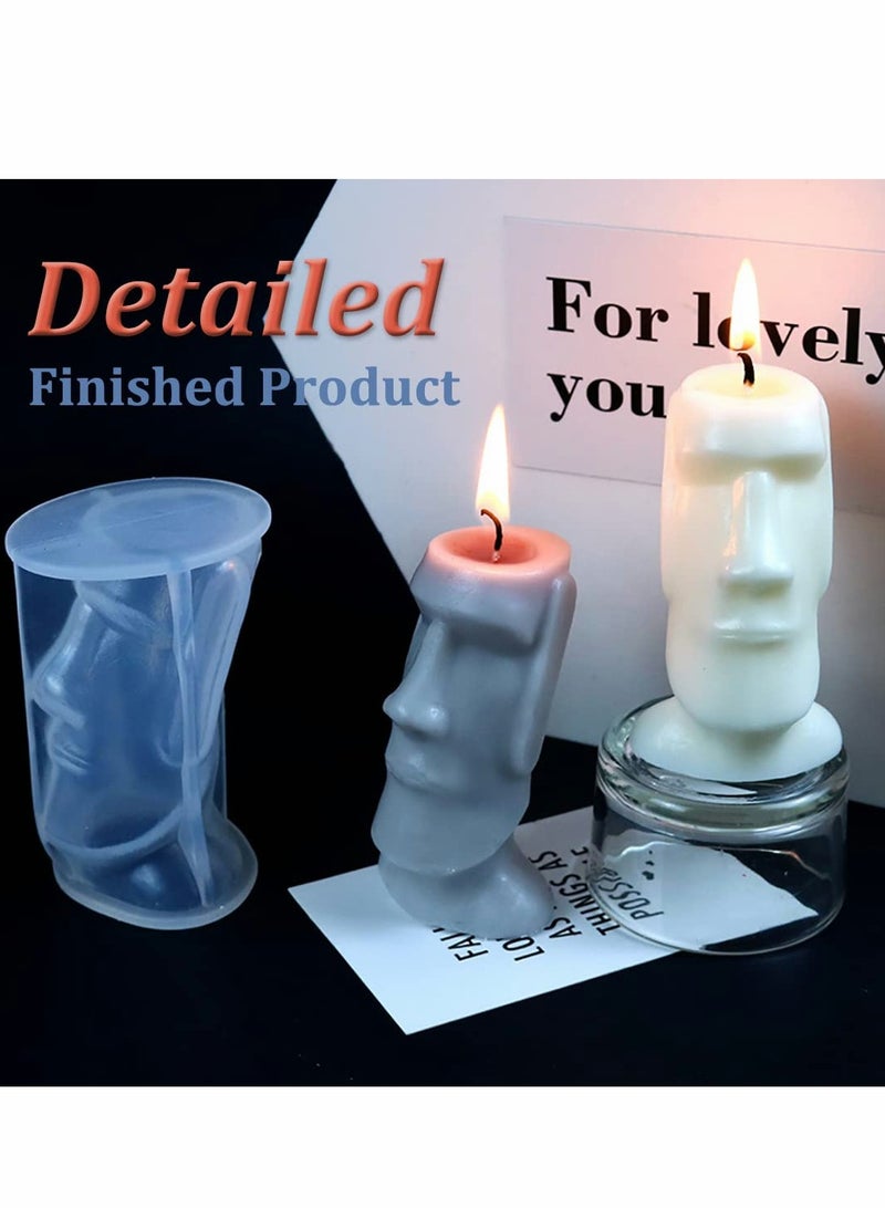 2 Pcs 3D Island Statue Candle Molds - Durable Silicone for DIY Craft & Home Decor - Image 4
