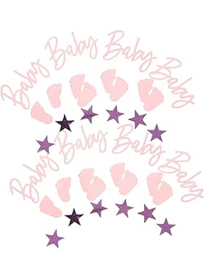 Pink Sequin Confetti 30g Star Confetti Party Decorations for Birthday Baptism Shower - Image 1