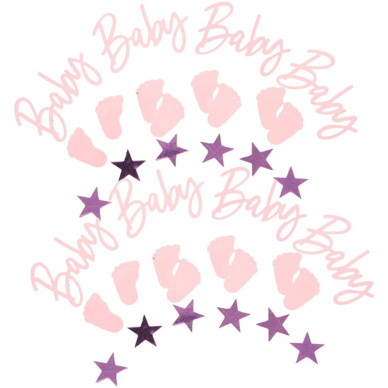 Pink Sequin Confetti 30g Star Confetti Party Decorations for Birthday Baptism Shower - Image 2