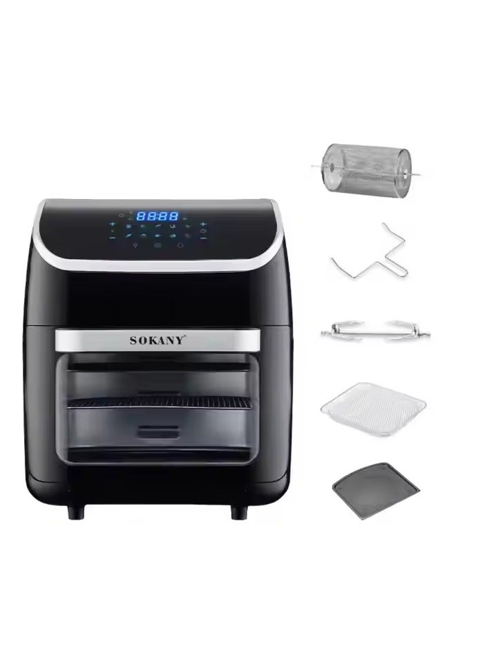 sokany Sokany 14L Large Capacity LCD Display Smart Touch Screen Keys Multifunctional Healthy Air Fryer  - Image 2
