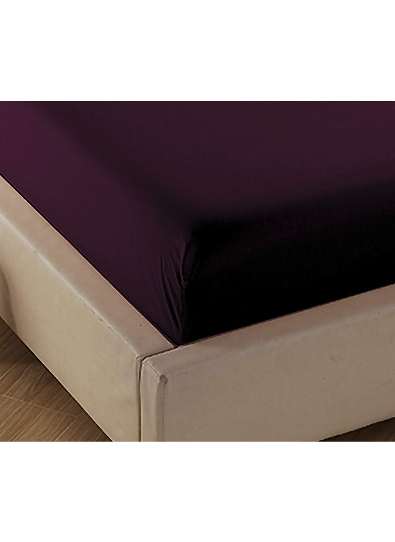 4U'LIFE 4U'LIFE 2-Pack Fitted Sheets Prime 1800 Series  Ultra Soft & Comfortable  Double Brushed Microfiber (Eggplant Purple  2-Pack King)  - Image 3