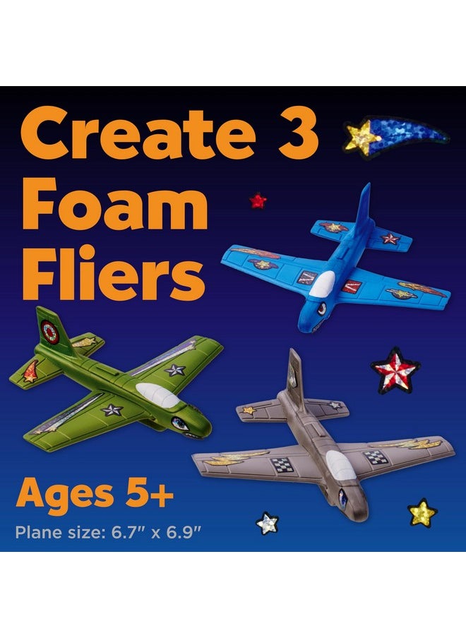 Creativity for Kids Creativity for Kids Stunt Squadron Foam Fliers: Makes 3 Airplane Toys for Kids, Crafts and STEM Kits for Kids Ages 5-8+, Toys for Boys and Girls, Boys Gifts  - Image 2