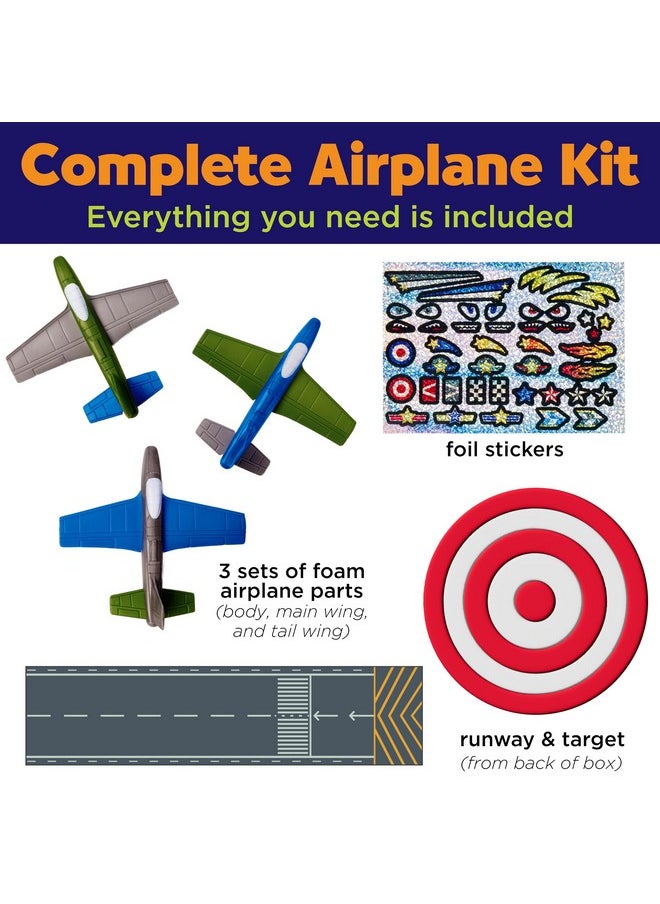 Creativity for Kids Creativity for Kids Stunt Squadron Foam Fliers: Makes 3 Airplane Toys for Kids, Crafts and STEM Kits for Kids Ages 5-8+, Toys for Boys and Girls, Boys Gifts  - Image 3