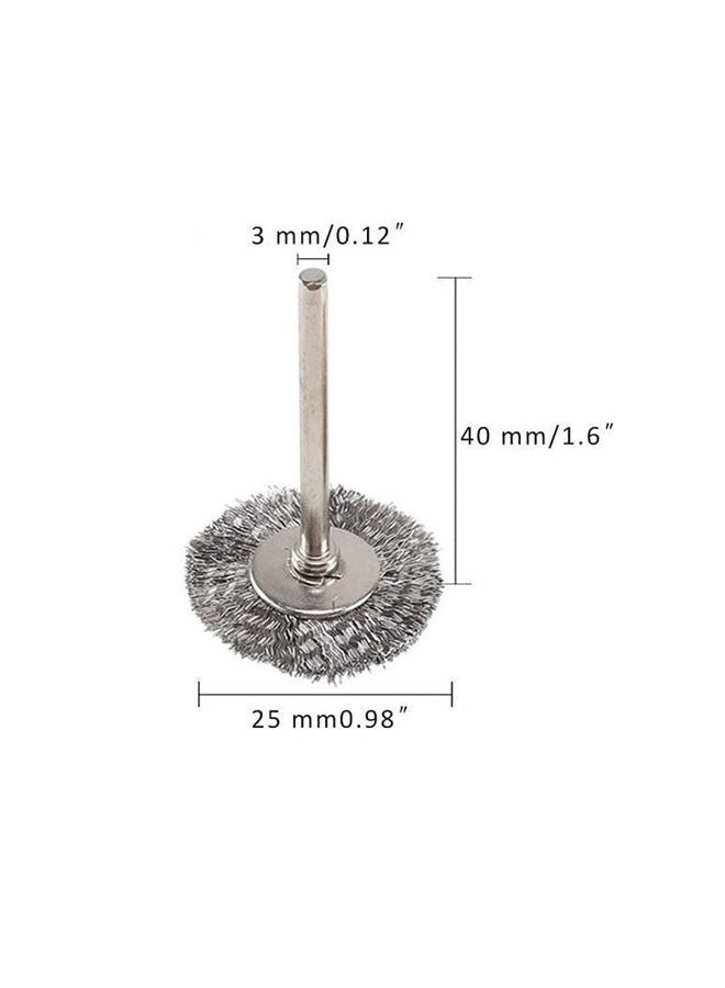 LUO KE 15 Pcs T Shape Stainless Steel Wire Brushes Wheel 1/8'' Mandrel Rust Removed Polishing Wheel for Dremel Rotary Tool - Image 2