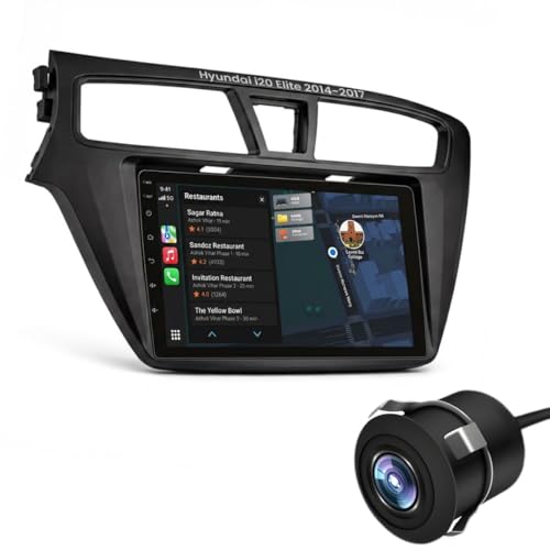 ModishOmbre Modorwy Hyundai i20 Elite 2014-2017 Original QLED 9” Zlink Car Android Stereo | OS 13 | 4GB+64GB | Display Support Car Play & Android Auto | incl. AHD Camera & Frame Compatible with 1 Year Warranty - Image 1