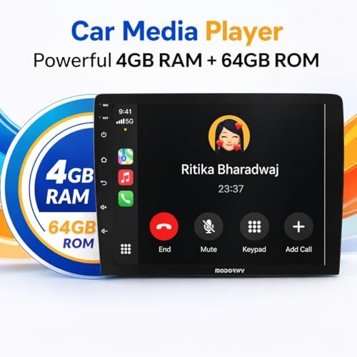 ModishOmbre Modorwy Hyundai i20 Elite 2014-2017 Original QLED 9” Zlink Car Android Stereo | OS 13 | 4GB+64GB | Display Support Car Play & Android Auto | incl. AHD Camera & Frame Compatible with 1 Year Warranty - Image 2
