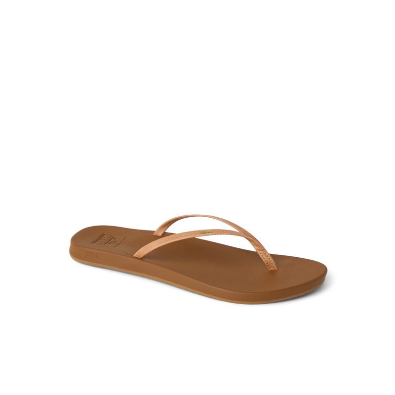 Reef Cushion Slim Womens Flip Flop, Super Lightweight, Ultra Soft Cushion Footbed, Natural, 10 - Image 3