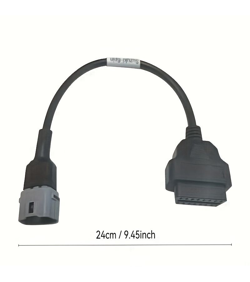 OBD2 Diagnostic Cable 6 Pin to 16 Pin Adapter For Suzuki Motorcycle No Battery - Image 2