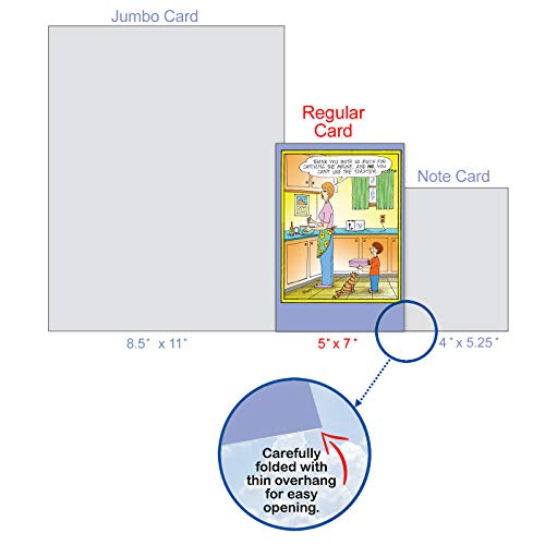 NobleWorks - Hilarious Mothers Day Greeting Card - Cartoon Comic Humor, Funny Card with 5x7 Envelope - Catch the Mouse 0026 - Image 4