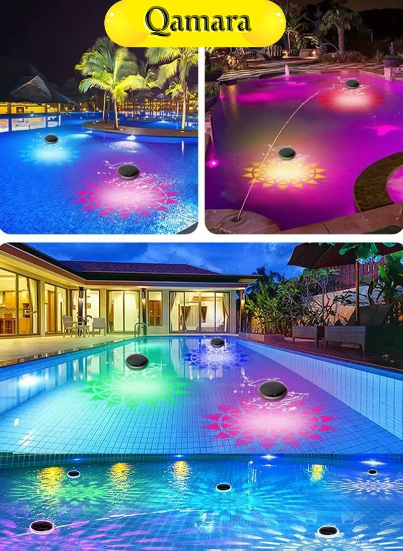 QAMARA RGB Solar Floating Pool Lights - Color Changing LED Waterproof Outdoor Water Feature Lighting - Image 3
