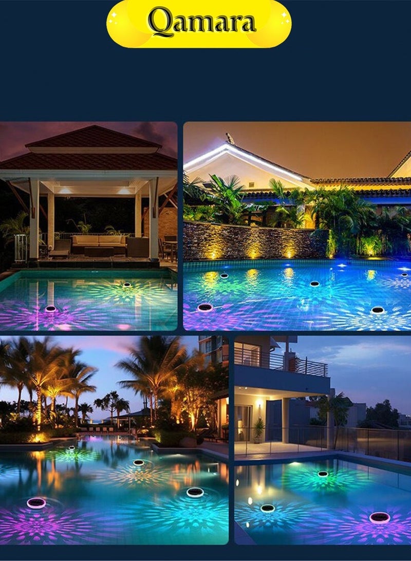 QAMARA RGB Solar Floating Pool Lights - Color Changing LED Waterproof Outdoor Water Feature Lighting - Image 2