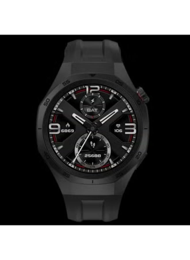 G-Tab GTR5 Smartwatch with 1.43-Inch AMOLED Display, 3 ATM Waterproof Rating, Heart Rate & Sleep Tracking, Multi-Sport Modes, Long Battery Life, Magnetic Charging Cable Included – Stylish Unisex Smartwatch – Black - Image 3