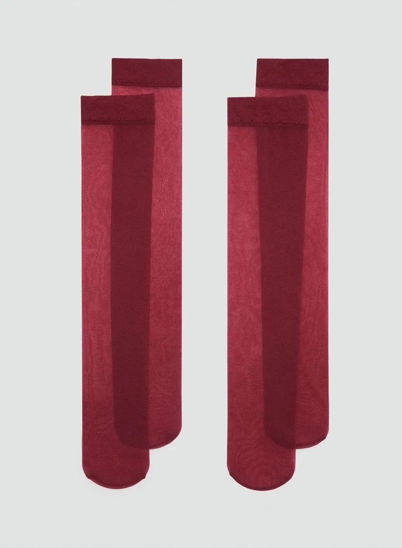 MANGO 2 Pack Crew Socks