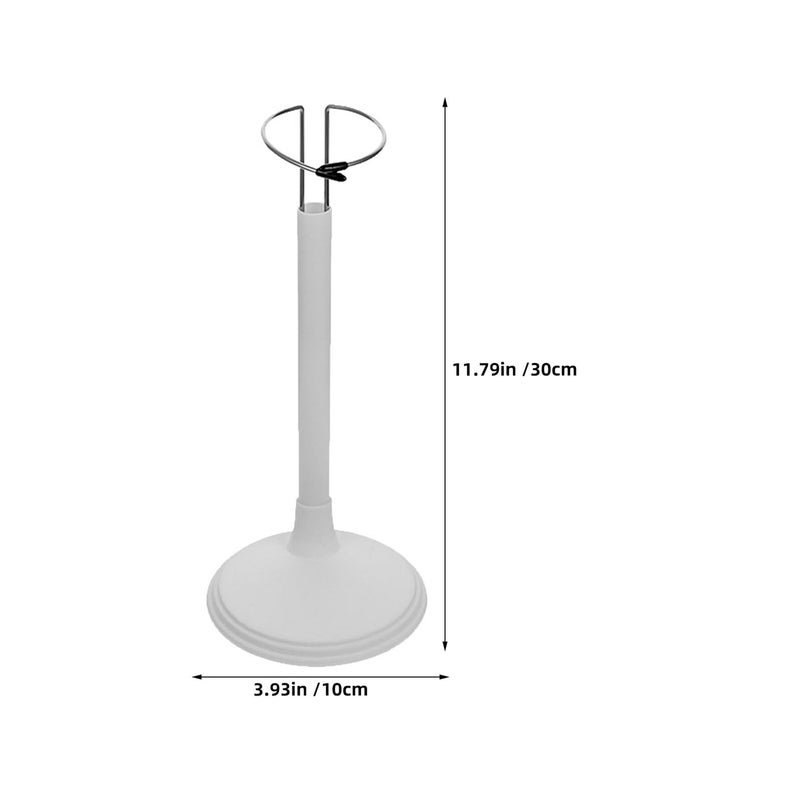 Adjustable Doll Stand Supports For 35cm Poseable Figures White Plastic Display Holders 5 Pack - Image 3