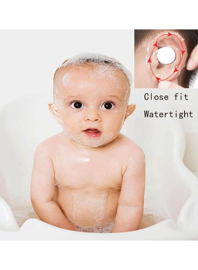 Reelyo 60 Pieces Waterproof Ear Stickers with Ear Plugs Baby Ear Covers for Shower, Kids Ear Covers Ear Protection for Swimming Shower Surfing Snorkeling - Image 4