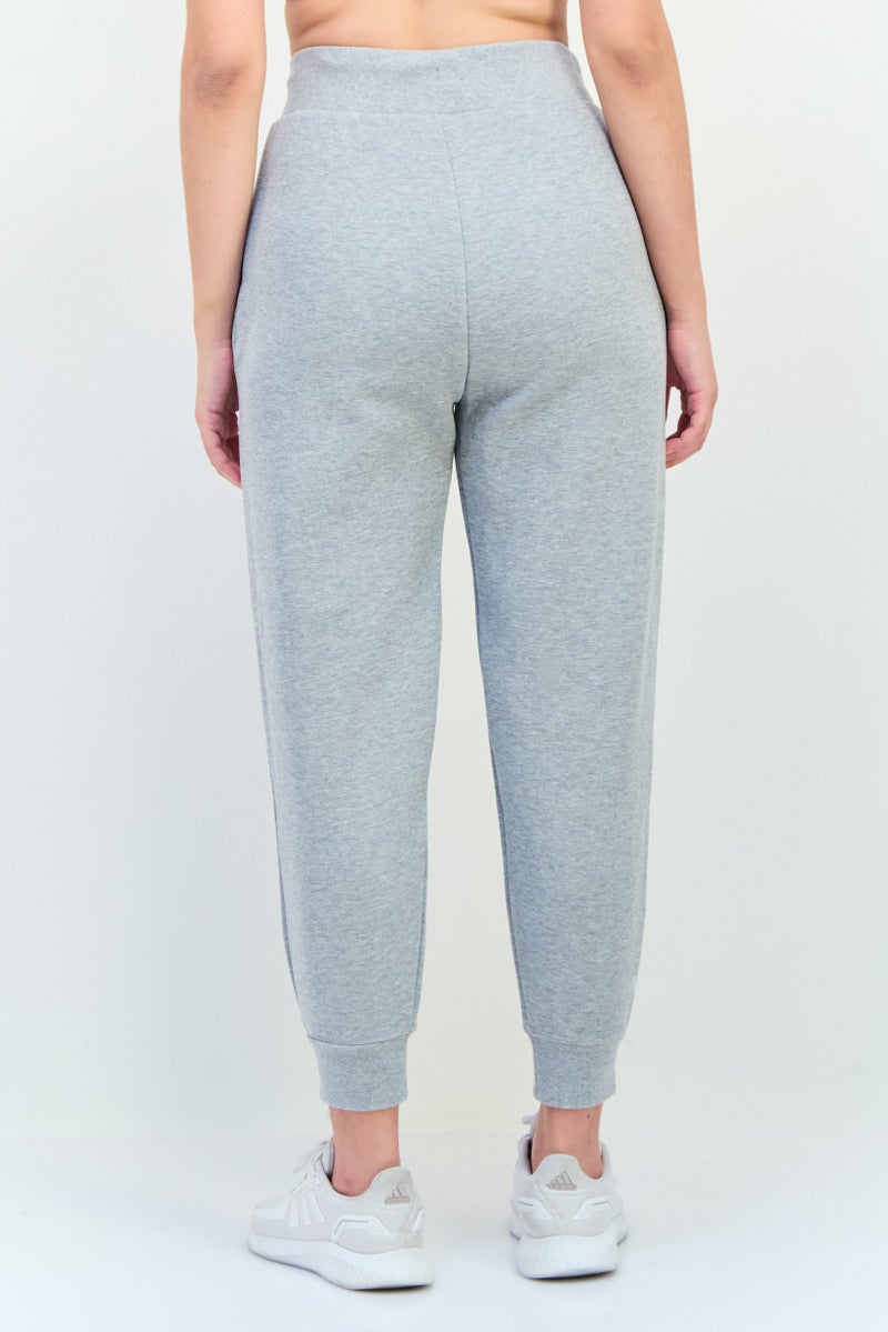 Adidas Women Sportswear Fit Brand Logo Outdoor Sweatpants, Grey  - Image 3